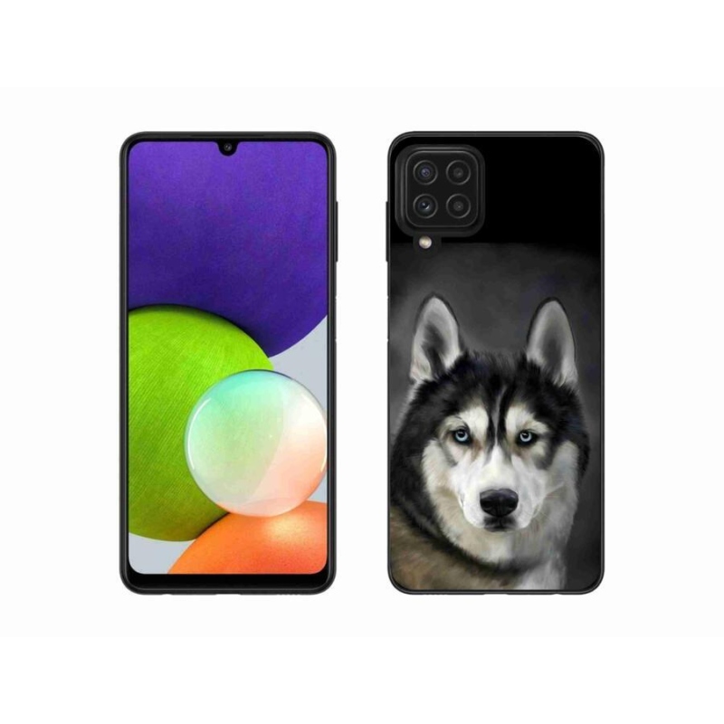 Gélový obal mmCase na mobil Samsung Galaxy A22 4G - husky