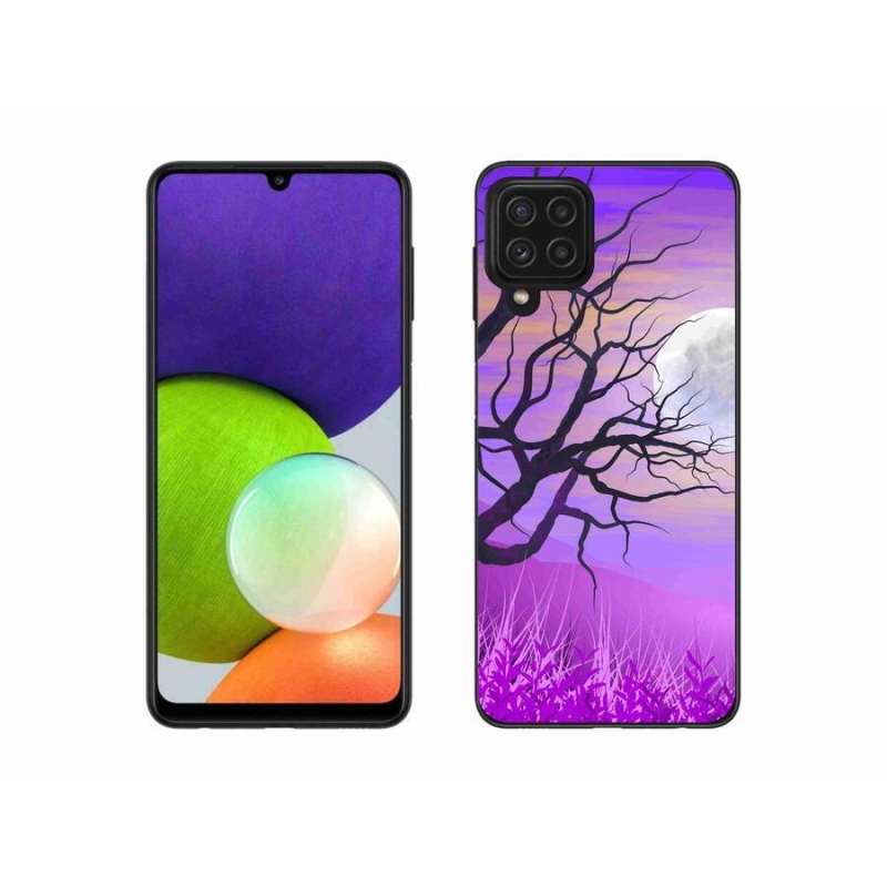 Gélový obal mmCase na mobil Samsung Galaxy A22 4G - kreslený opadané strom