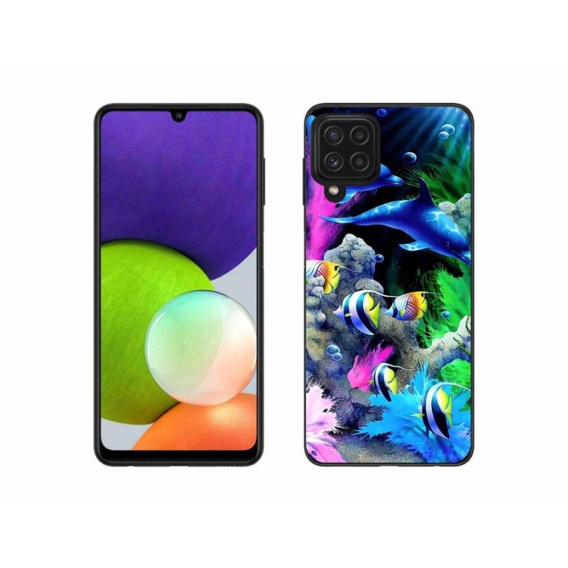 Gélový obal mmCase na mobil Samsung Galaxy A22 4G - morský svet