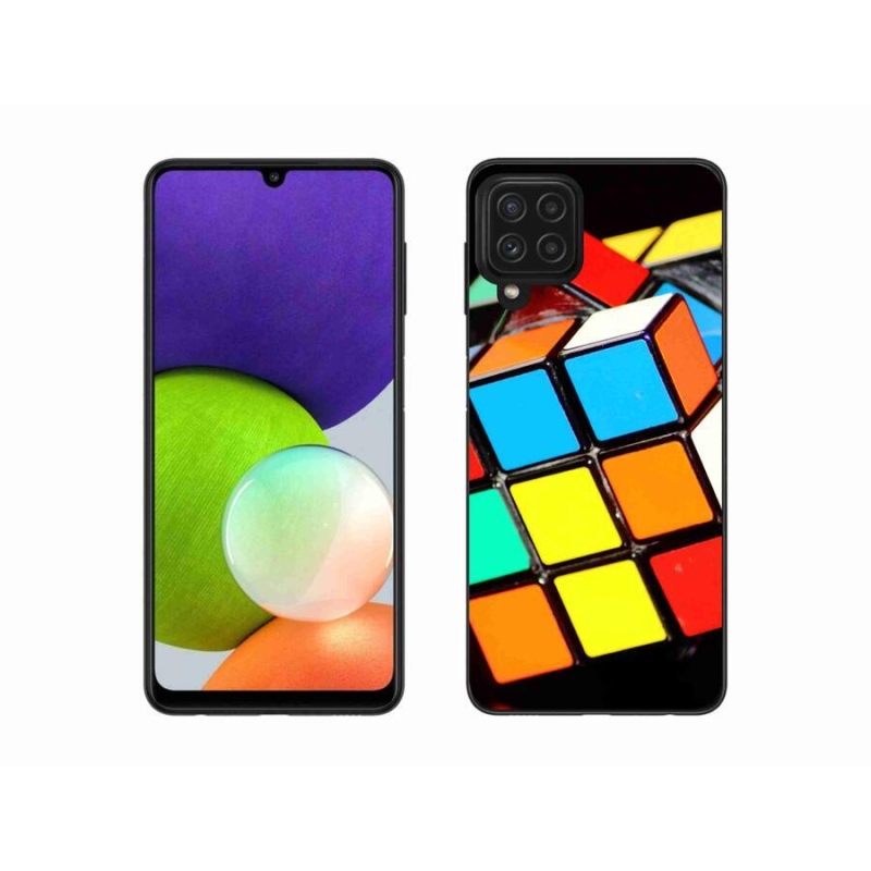 Gélový obal mmCase na mobil Samsung Galaxy A22 4G - rubikova kocka