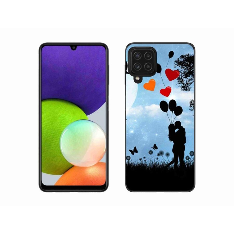 Gélový obal mmCase na mobil Samsung Galaxy A22 4G - zamilovaný pár