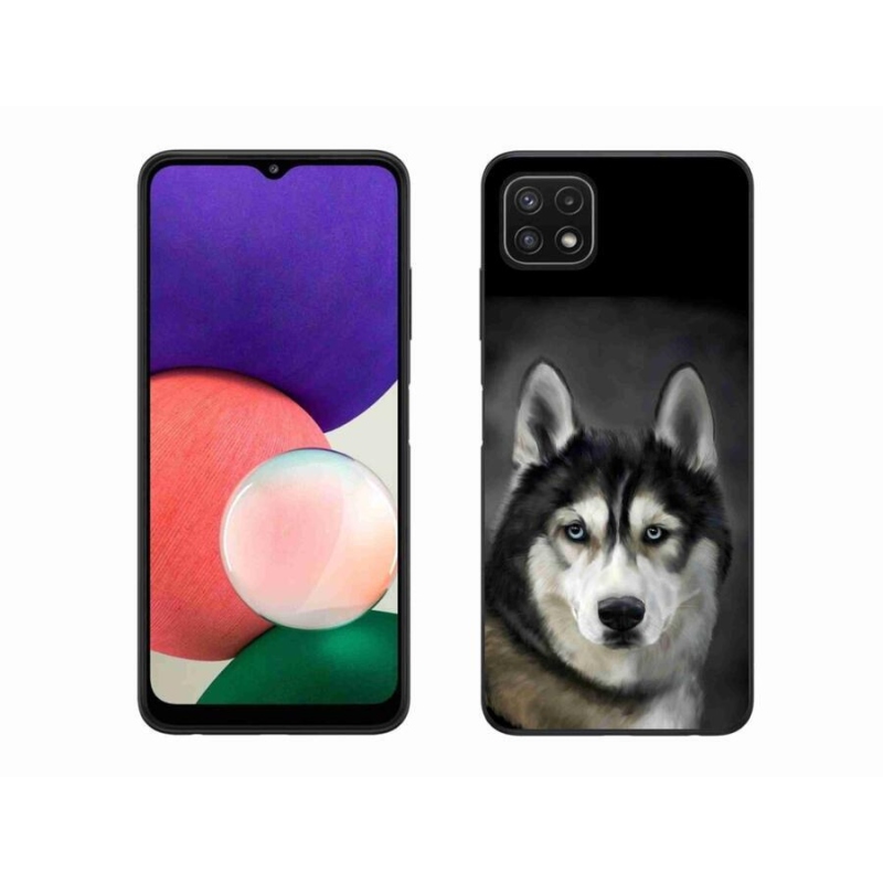 Gélový obal mmCase na mobil Samsung Galaxy A22 5G - husky