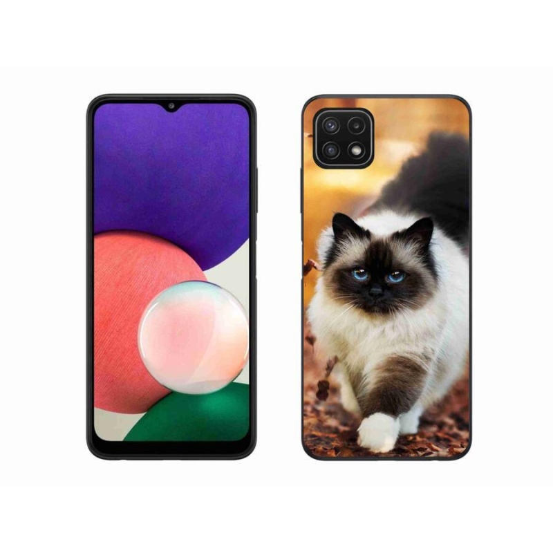 Gélový obal mmCase na mobil Samsung Galaxy A22 5G - mačka 1