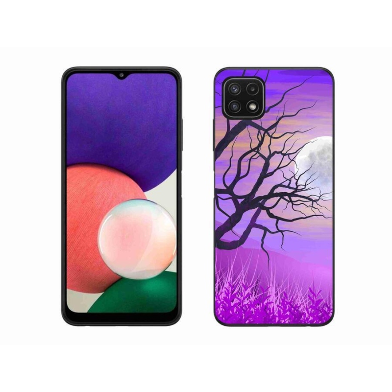 Gélový obal mmCase na mobil Samsung Galaxy A22 5G - kreslený opadané strom