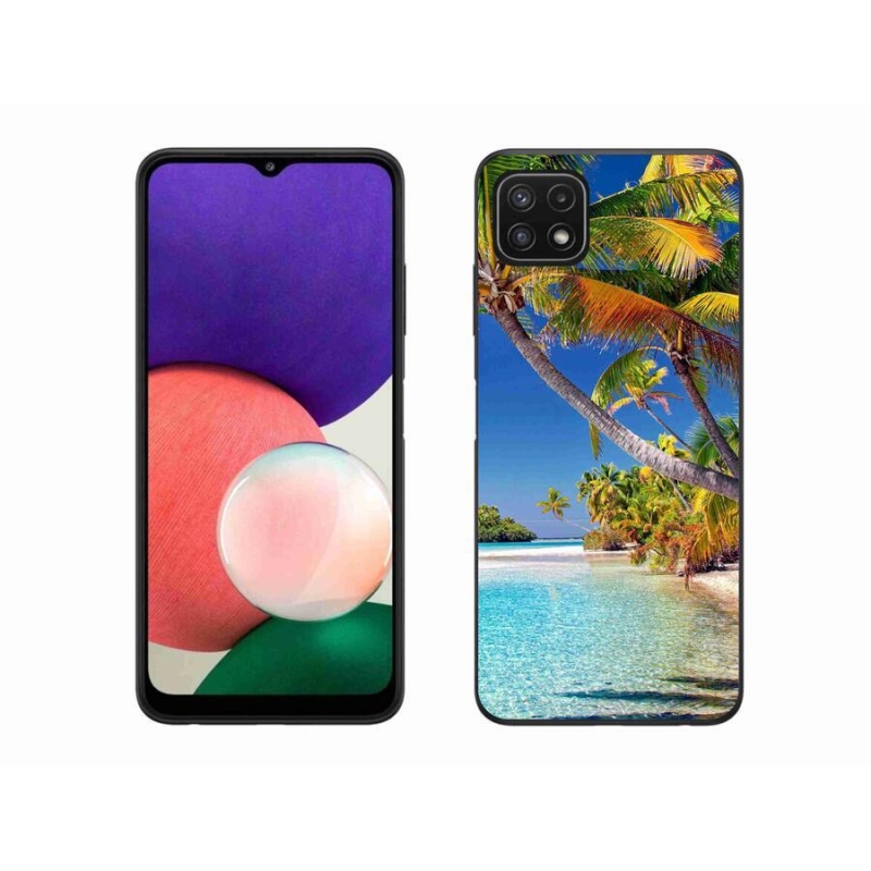 Gélový obal mmCase na mobil Samsung Galaxy A22 5G - morská pláž