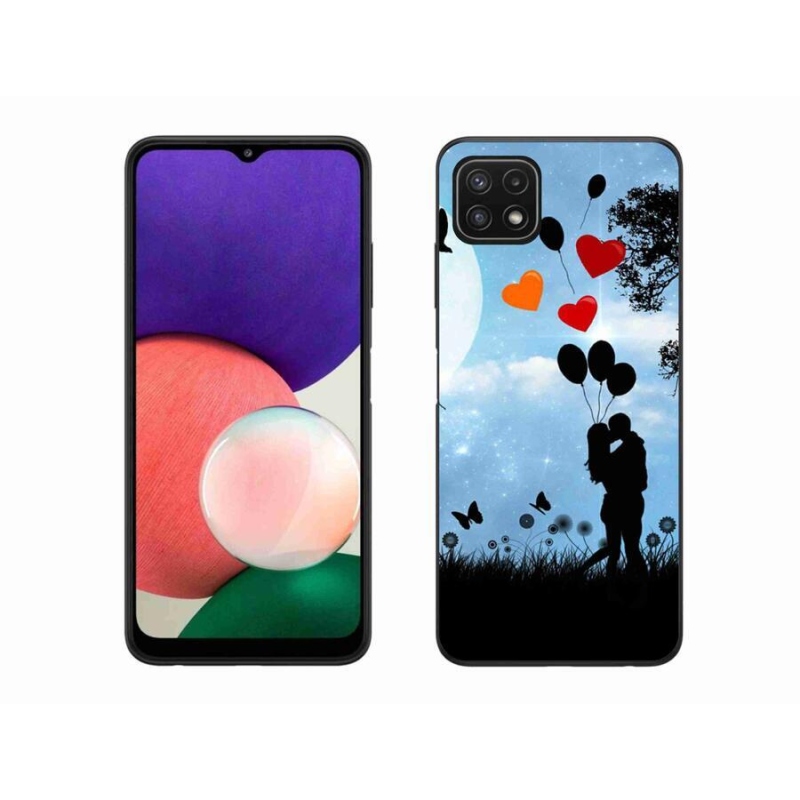 Gélový obal mmCase na mobil Samsung Galaxy A22 5G - zamilovaný pár