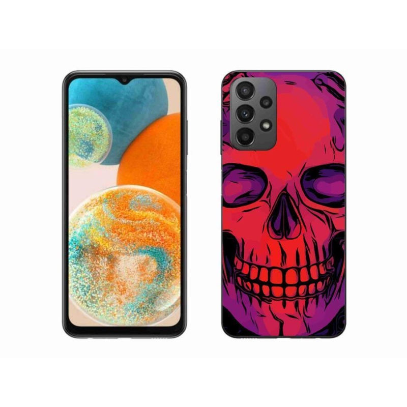 Gélový obal mmCase na mobil Samsung Galaxy A23 4G/5G - lebka