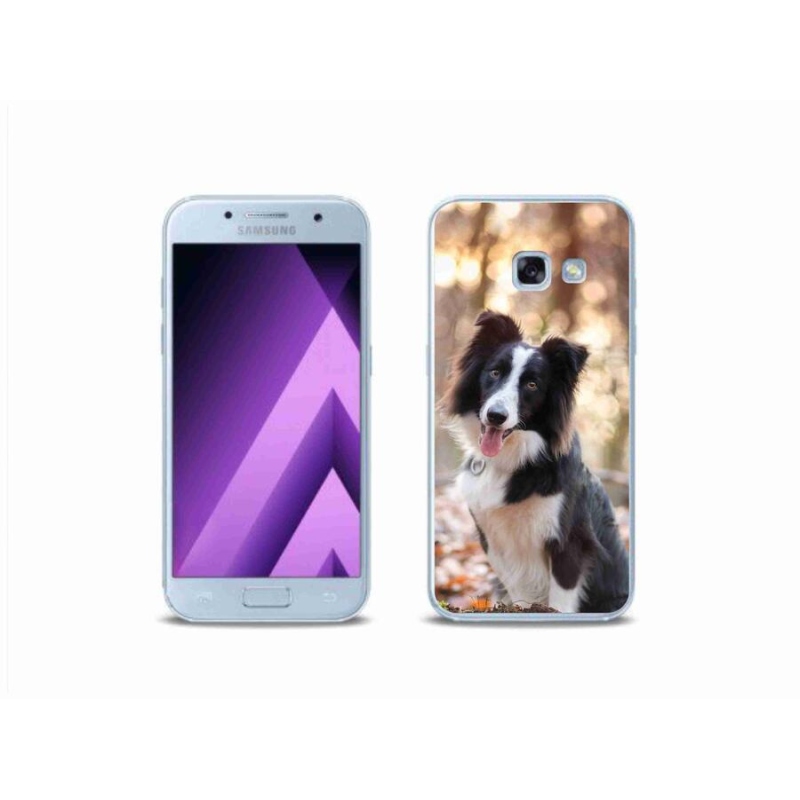 Gélový obal mmCase na mobil Samsung Galaxy A3 (2017) - border kólie 1