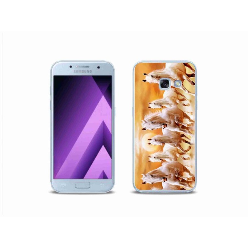 Gélový obal mmCase na mobil Samsung Galaxy A3 (2017) - kone 2