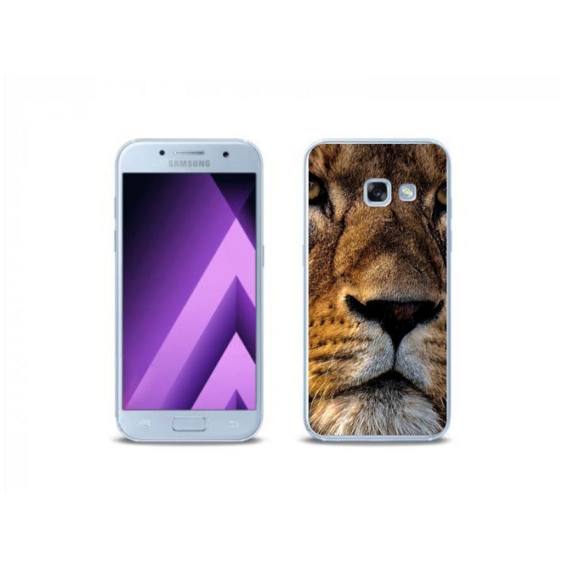 Gélový obal mmCase na mobil Samsung Galaxy A3 (2017) - lev