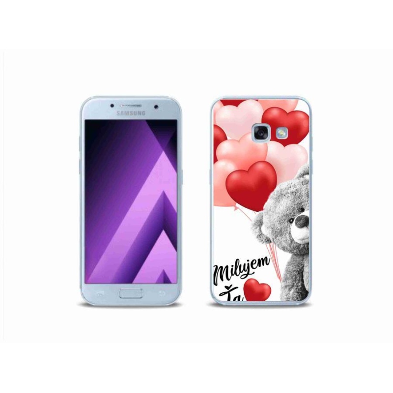 Gélový obal mmCase na mobil Samsung Galaxy A3 (2017) - milujem Ťa sk