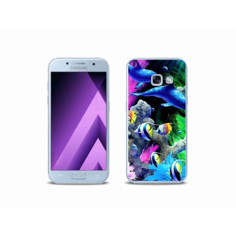 Gélový obal mmCase na mobil Samsung Galaxy A3 (2017) - morský svet