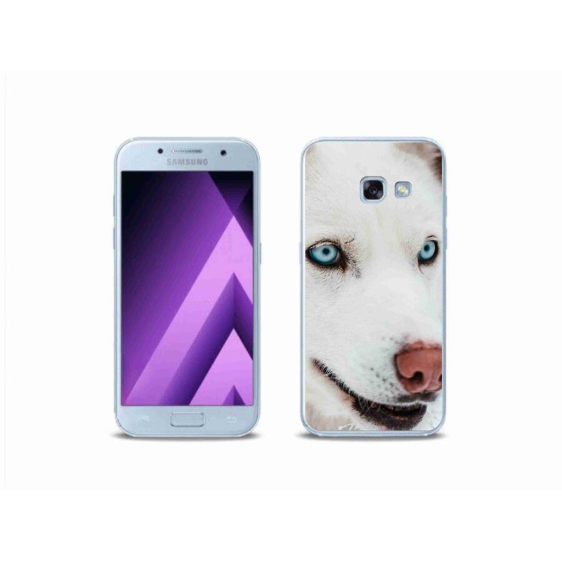 Gélový obal mmCase na mobil Samsung Galaxy A3 (2017) - psie pohľad