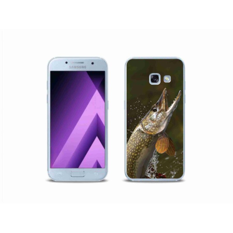 Gélový obal mmCase na mobil Samsung Galaxy A3 (2017) - šťuka