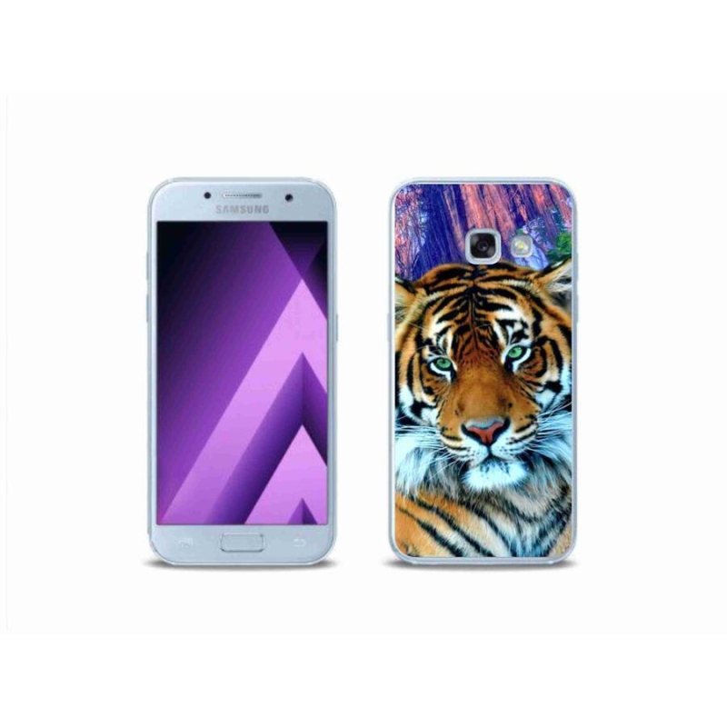 Gélový obal mmCase na mobil Samsung Galaxy A3 (2017) - tiger