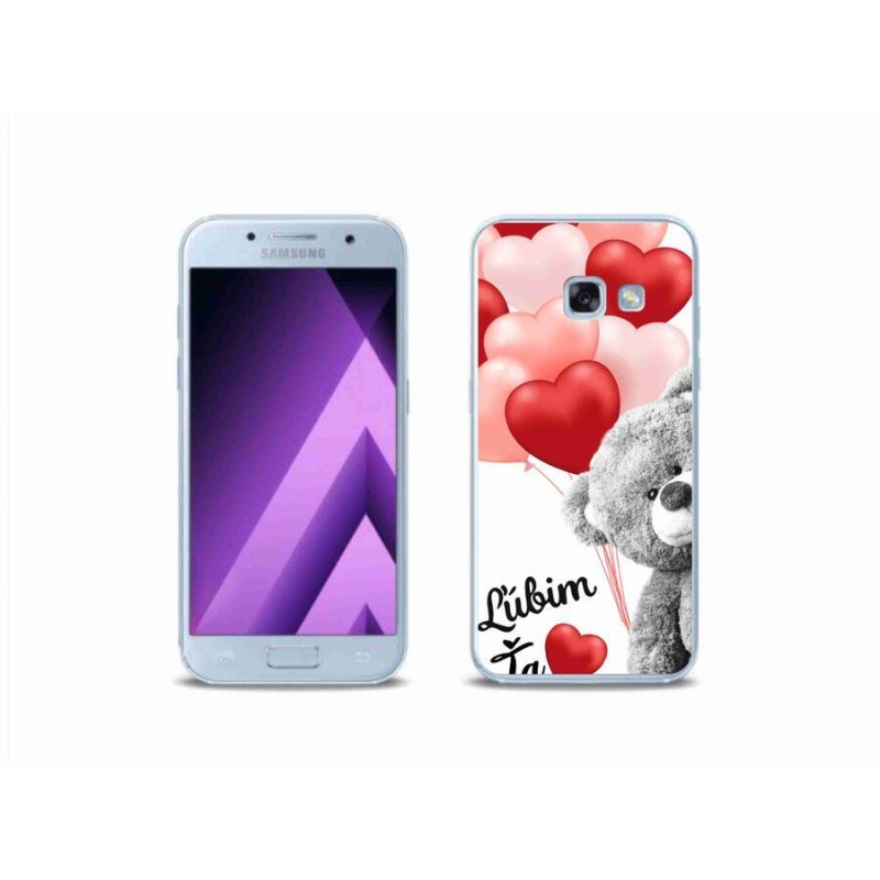 Gélový obal mmCase na mobil Samsung Galaxy A3 (2017) - ľúbim ťa sk