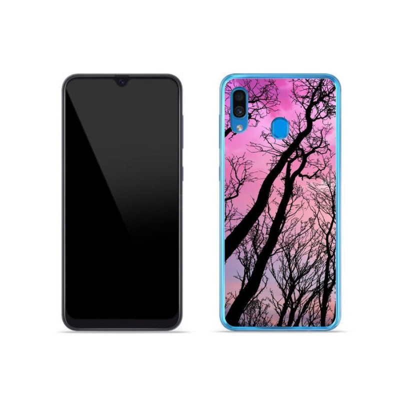 Gélový obal mmCase na mobil Samsung Galaxy A30 - opadané stromy