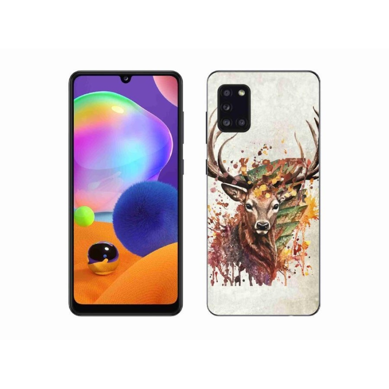 Gélový obal mmCase na mobil Samsung Galaxy A31 - jeleň 1