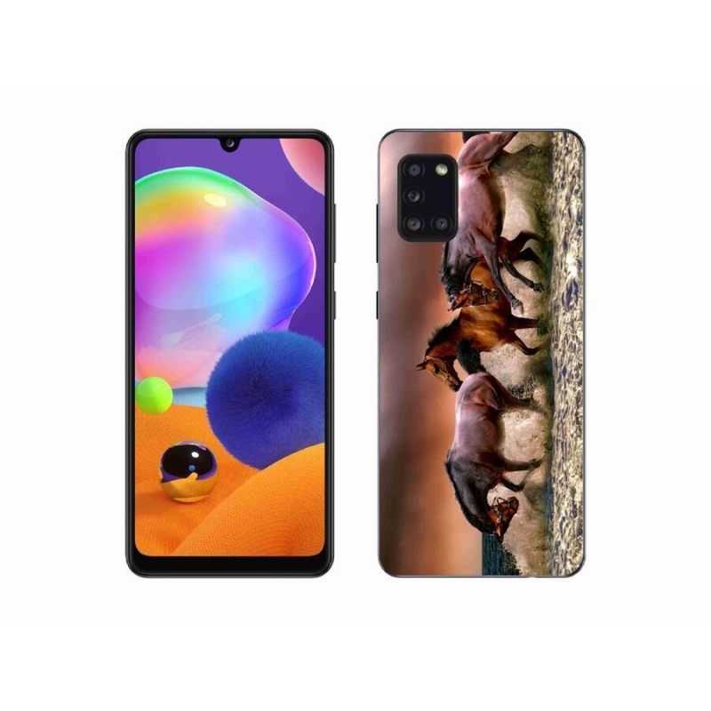 Gélový obal mmCase na mobil Samsung Galaxy A31 - kone 1