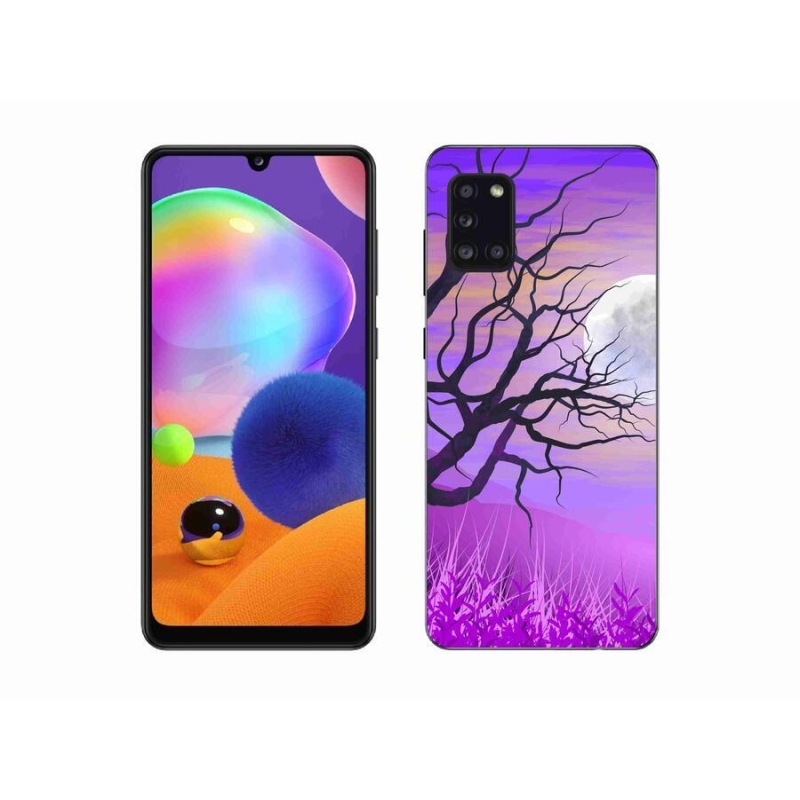 Gélový obal mmCase na mobil Samsung Galaxy A31 - kreslený opadané strom