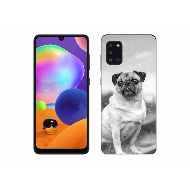 Gélový obal mmCase na mobil Samsung Galaxy A31 - mops