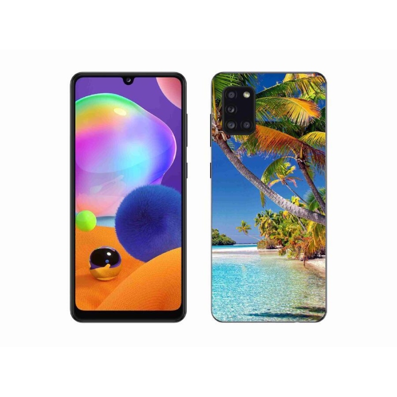 Gélový obal mmCase na mobil Samsung Galaxy A31 - morská pláž