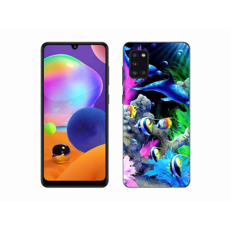 Gélový obal mmCase na mobil Samsung Galaxy A31 - morský svet