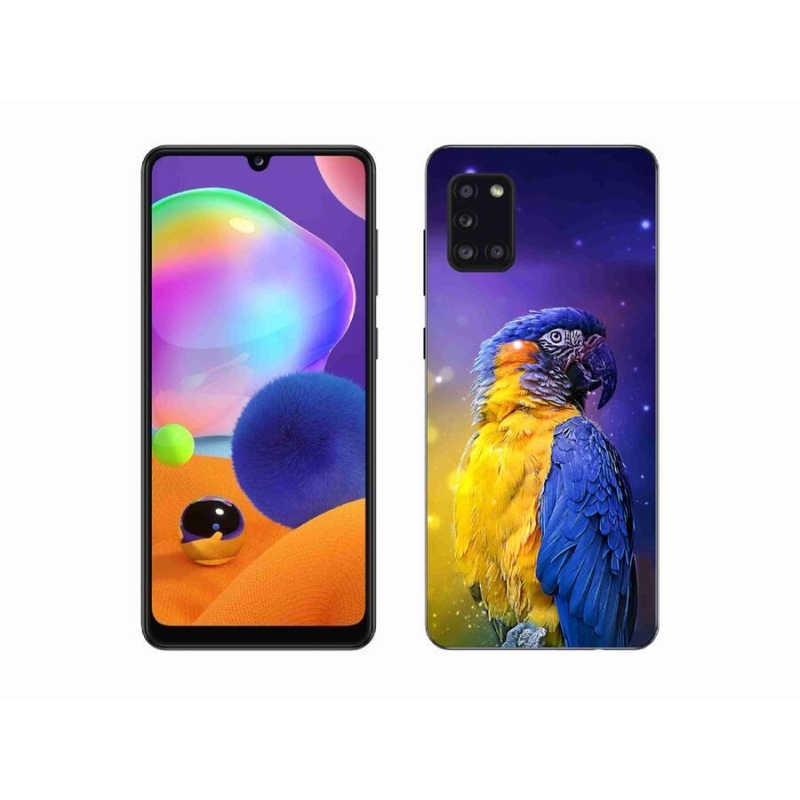 Gélový obal mmCase na mobil Samsung Galaxy A31 - papagáj ara 1