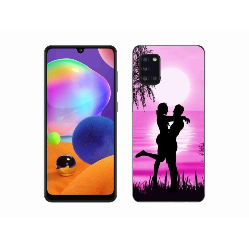 Gélový obal mmCase na mobil Samsung Galaxy A31 - západ slnka