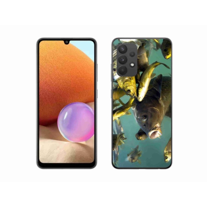 Gélový obal mmCase na mobil Samsung Galaxy A32 4G - kŕdeľ rýb