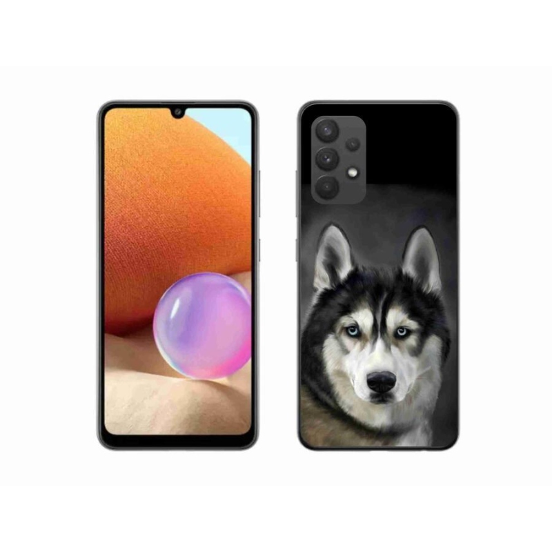 Gélový obal mmCase na mobil Samsung Galaxy A32 4G - husky