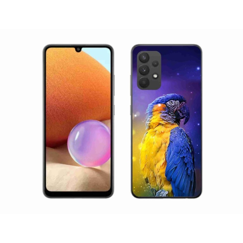 Gélový obal mmCase na mobil Samsung Galaxy A32 4G - papagáj ara 1