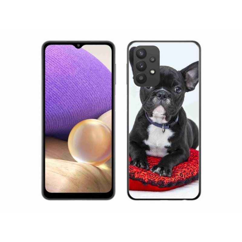 Gélový obal mmCase na mobil Samsung Galaxy A32 5G - buldog