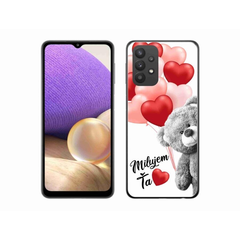 Gélový obal mmCase na mobil Samsung Galaxy A32 5G - milujem Ťa sk