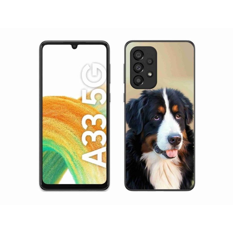 Gélový obal mmCase na mobil Samsung Galaxy A33 5G - bernský salašnícky pes