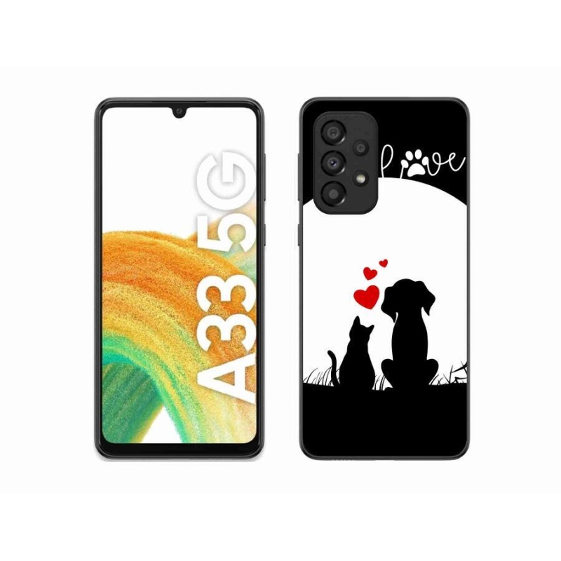Gélový obal mmCase na mobil Samsung Galaxy A33 5G - zvieracia láska