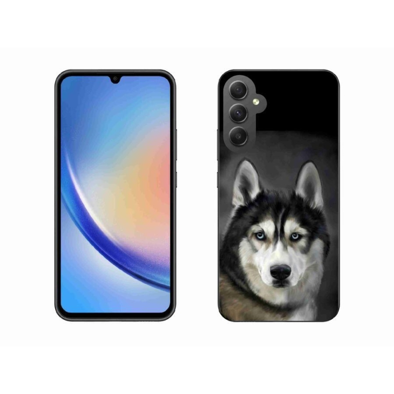 Gélový obal mmCase na mobil Samsung Galaxy A34 5G - husky