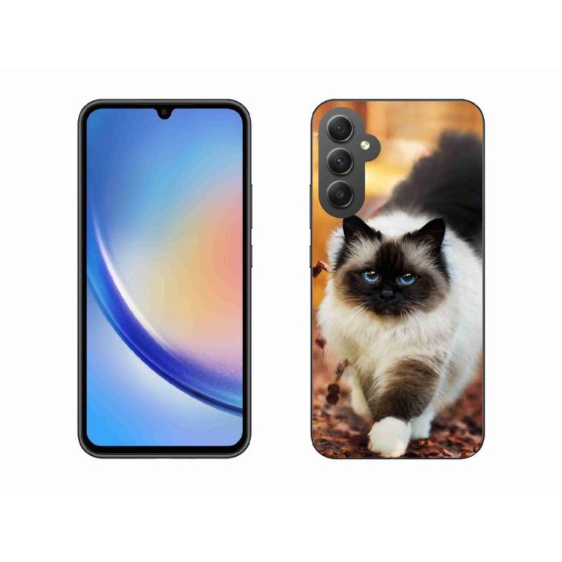 Gélový obal mmCase na mobil Samsung Galaxy A34 5G - mačka