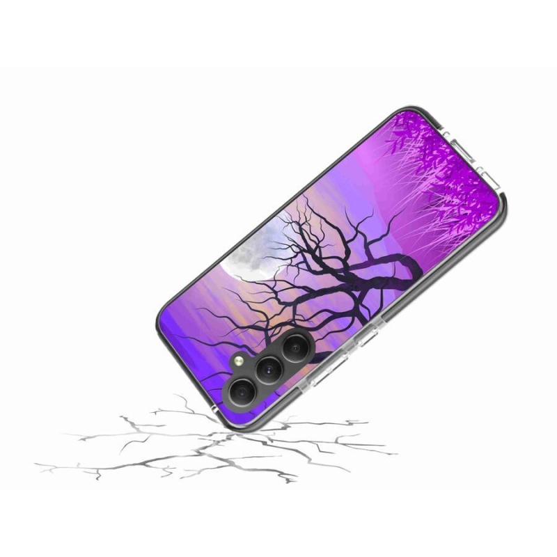 Gélový obal mmCase na mobil Samsung Galaxy A34 5G - kreslený spadaný strom