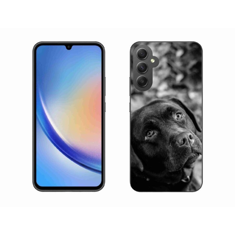 Gélový obal mmCase na mobil Samsung Galaxy A34 5G - labrador