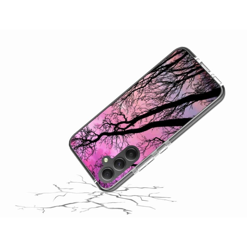 Gélový obal mmCase na mobil Samsung Galaxy A34 5G - opadané stromy