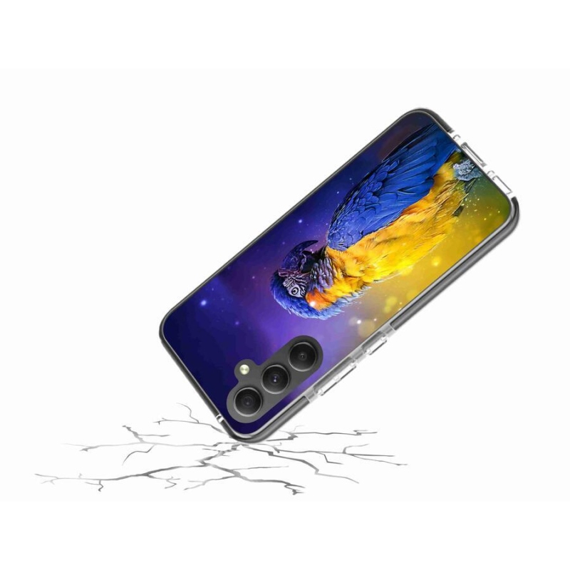 Gélový obal mmCase na mobil Samsung Galaxy A34 5G - papagáj ara 1