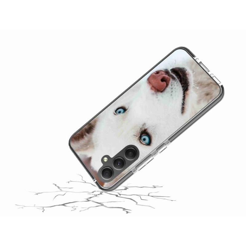 Gélový obal mmCase na mobil Samsung Galaxy A34 5G - psí pohľad