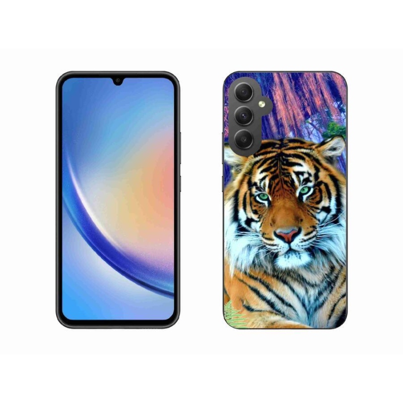 Gélový obal mmCase na mobil Samsung Galaxy A34 5G - tiger