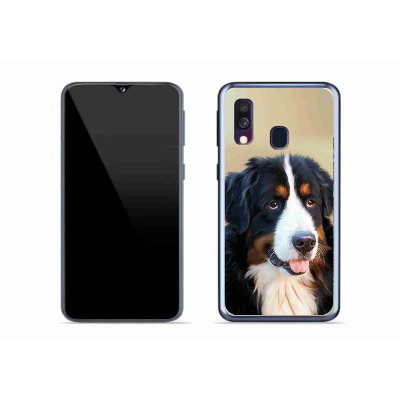 Gélový obal mmCase na mobil Samsung Galaxy A40 - bernský salašnícky pes