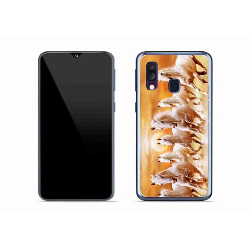 Gélový obal mmCase na mobil Samsung Galaxy A40 - kone 2