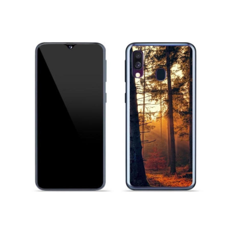 Gélový obal mmCase na mobil Samsung Galaxy A40 - les