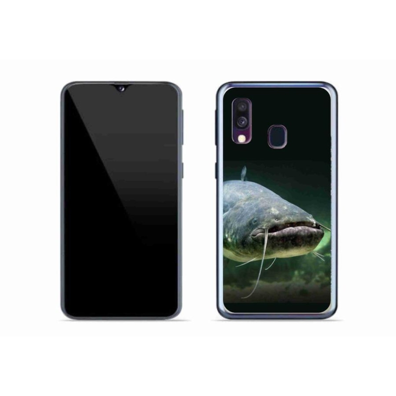 Gélový obal mmCase na mobil Samsung Galaxy A40 - sumec