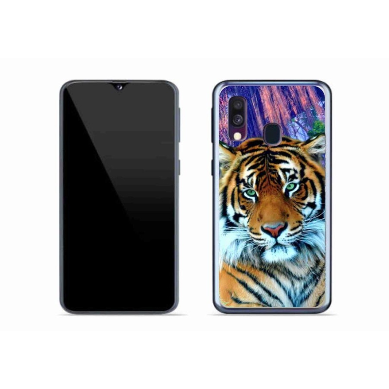 Gélový obal mmCase na mobil Samsung Galaxy A40 - tiger