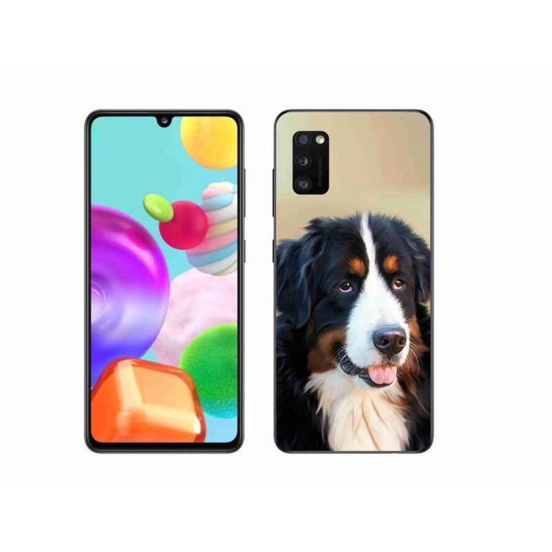 Gélový obal mmCase na mobil Samsung Galaxy A41 - bernský salašnícky pes